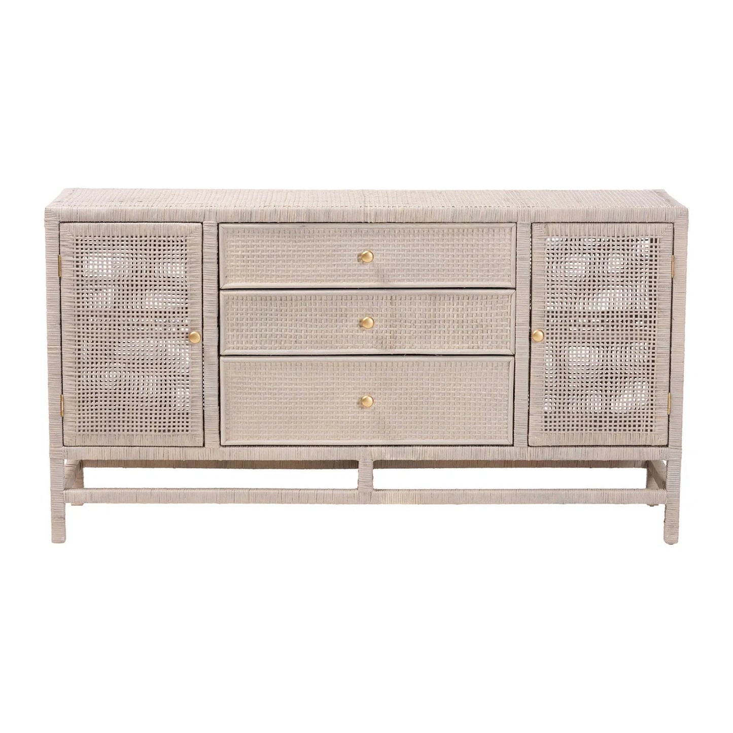 Luxury Modern Rattan Cabinet European Style for Villa