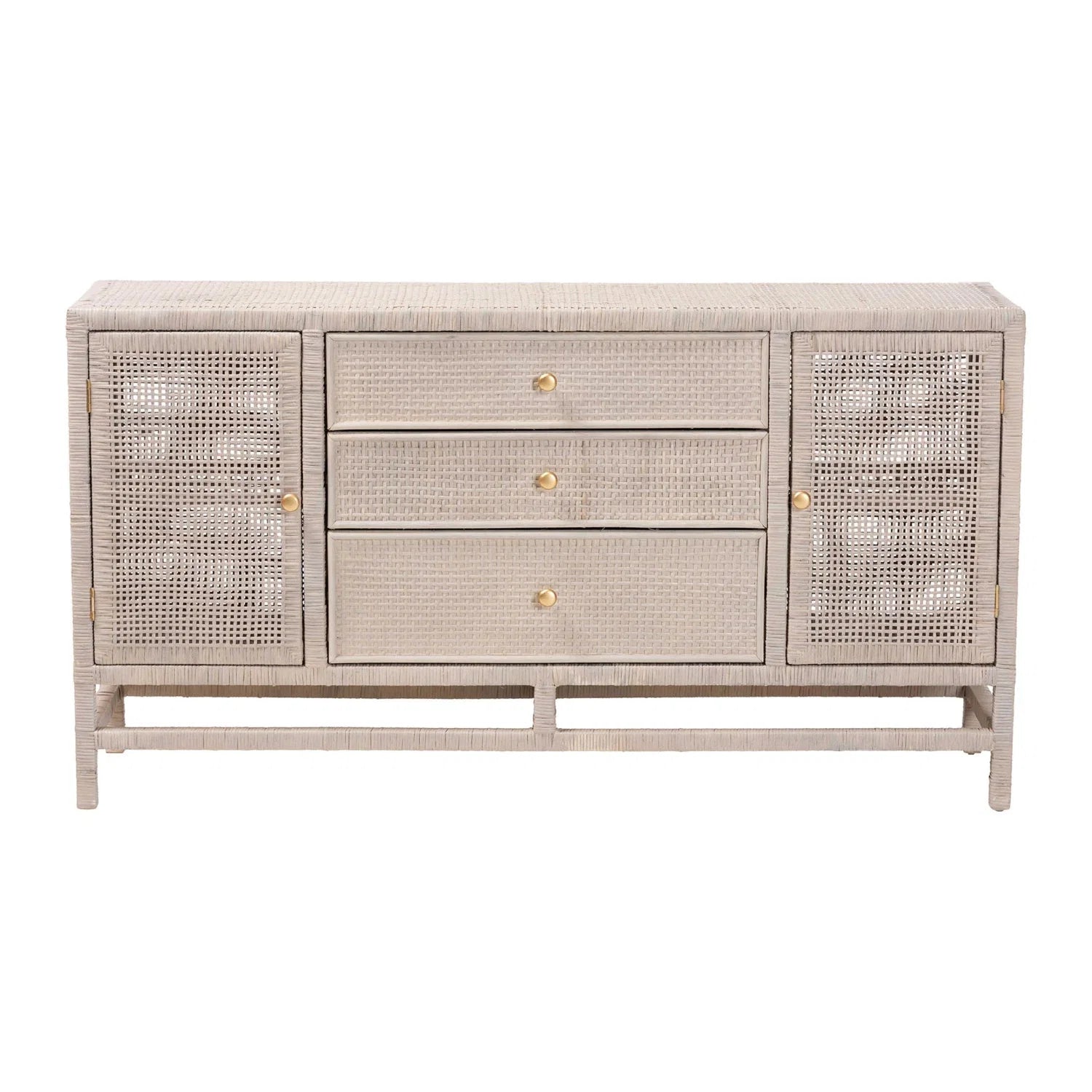 Luxury Modern Rattan Cabinet European Style for Villa