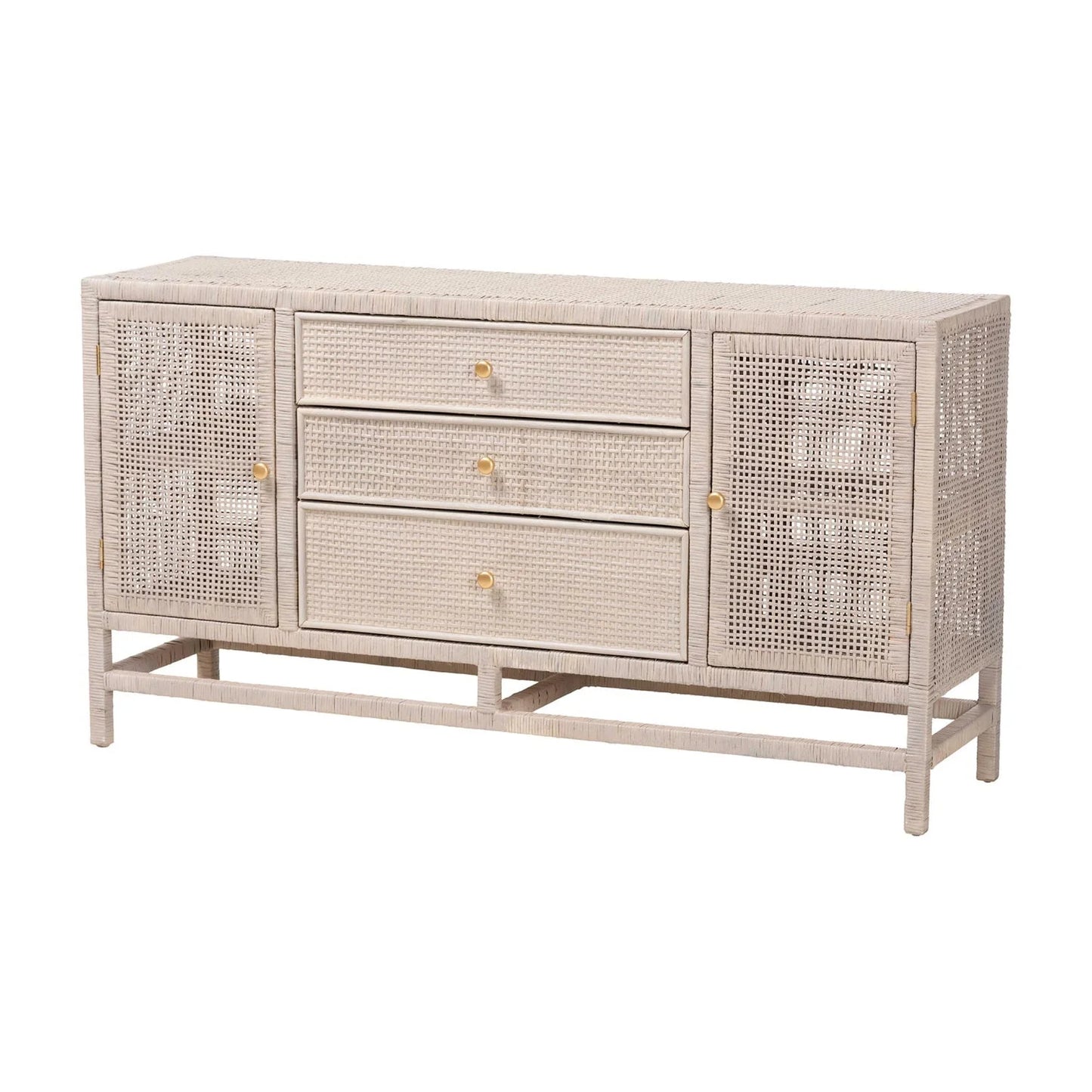 Luxury Modern Rattan Cabinet European Style for Villa