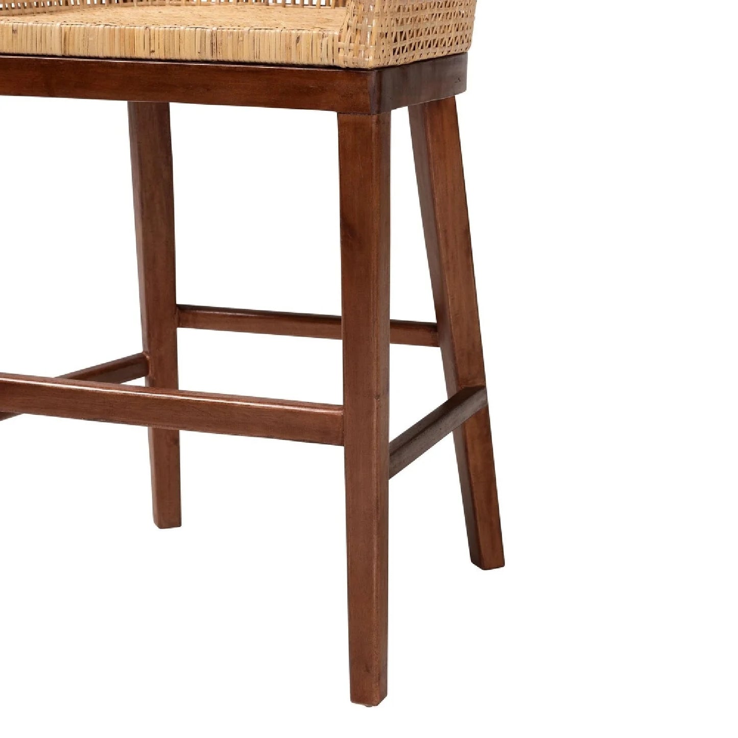 Luxury Modern Rattan Counter Stool European Style for Villa