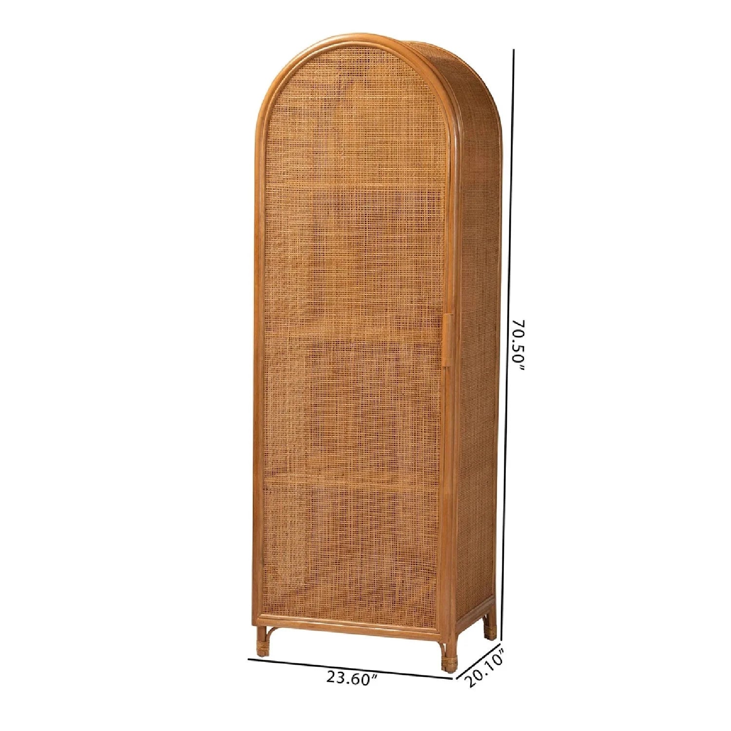 Luxury Modern Rattan Storage Cabinet European Style for Villa
