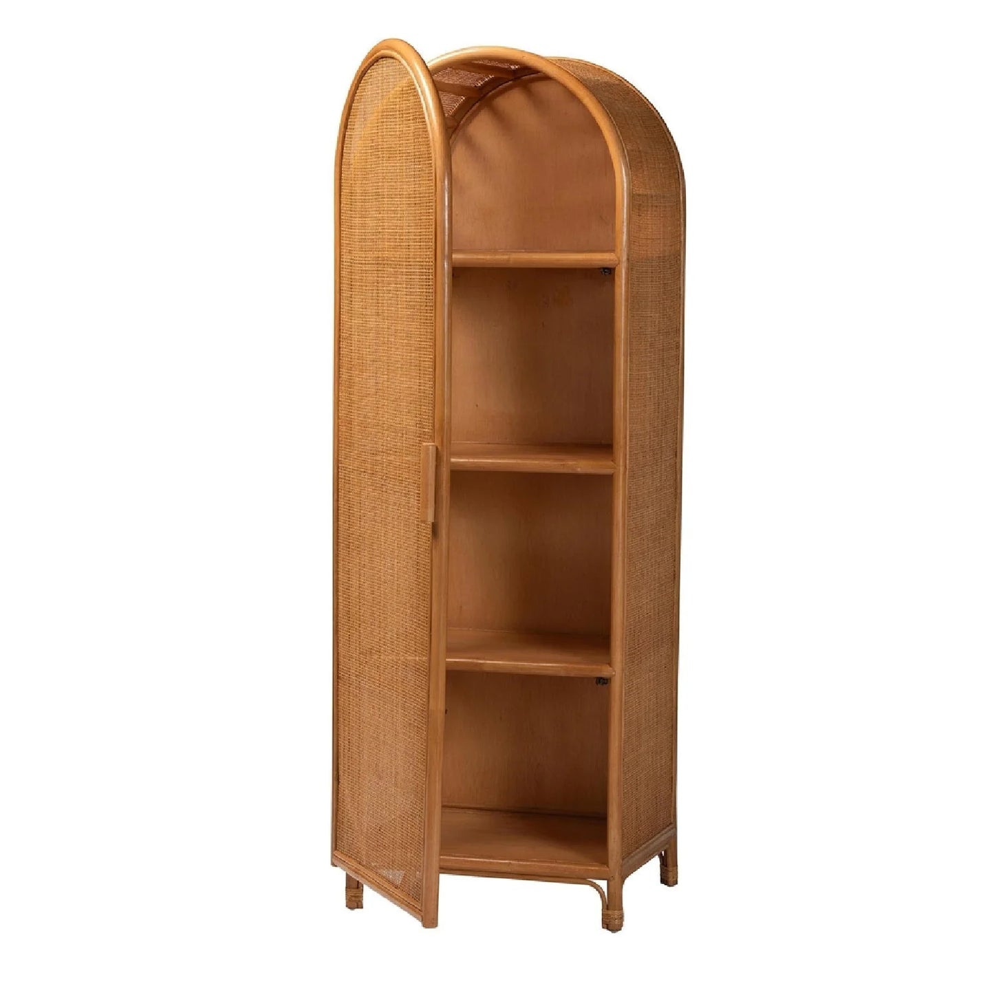 Luxury Modern Rattan Storage Cabinet European Style for Villa