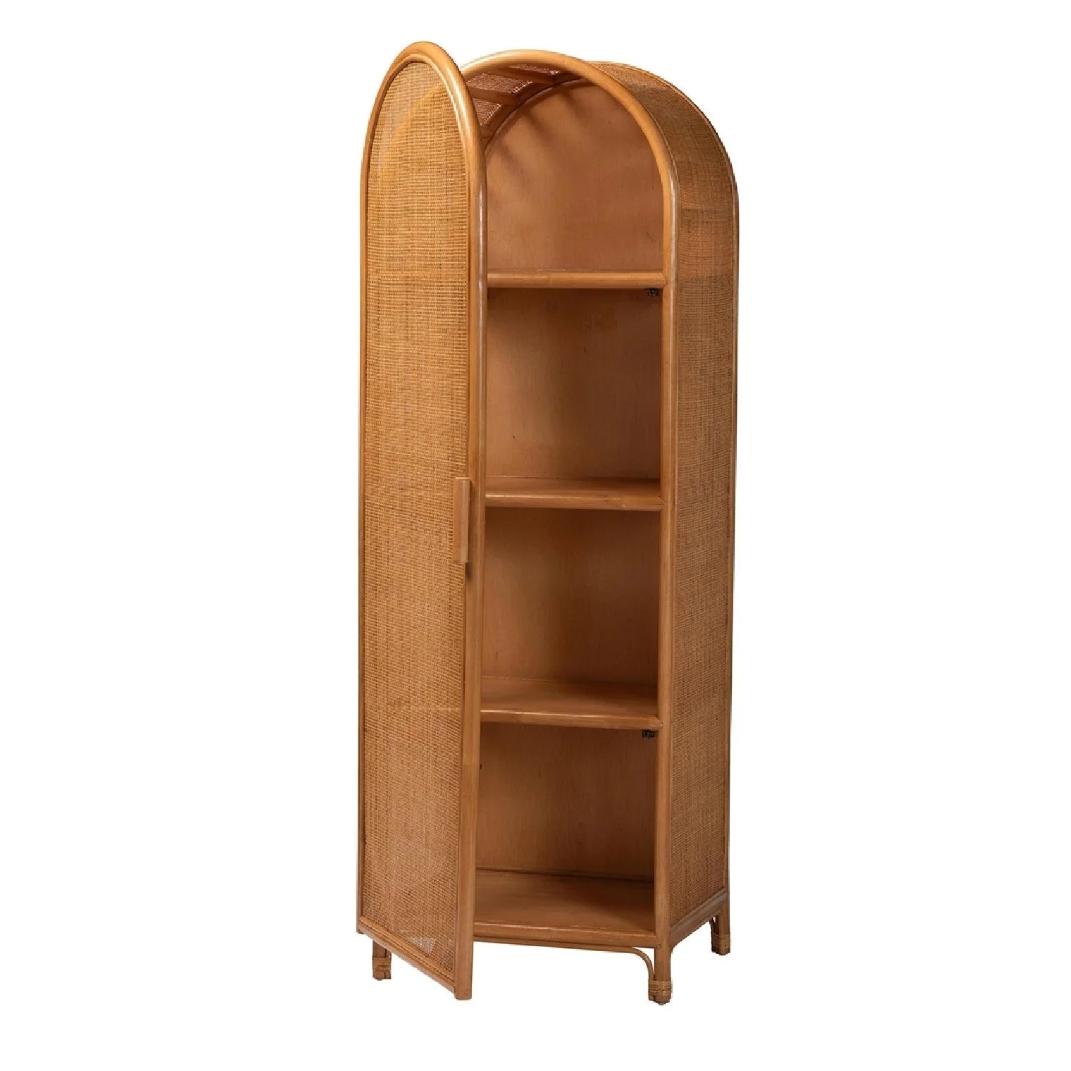 Luxury Modern Rattan Storage Cabinet European Style for Villa