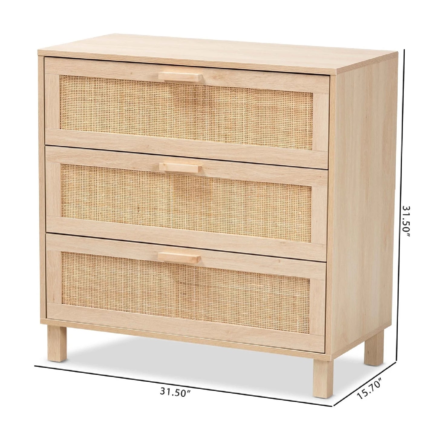 Luxury Modern Rattan Storage Cabinet European Style for Villa