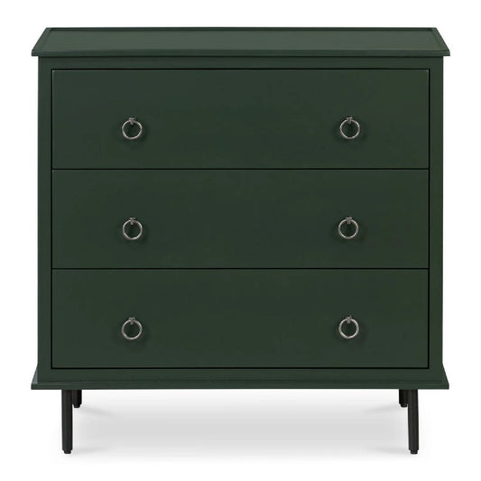 Luxury Modern Reagan 3-Drawer Nightstand European Style for Villa