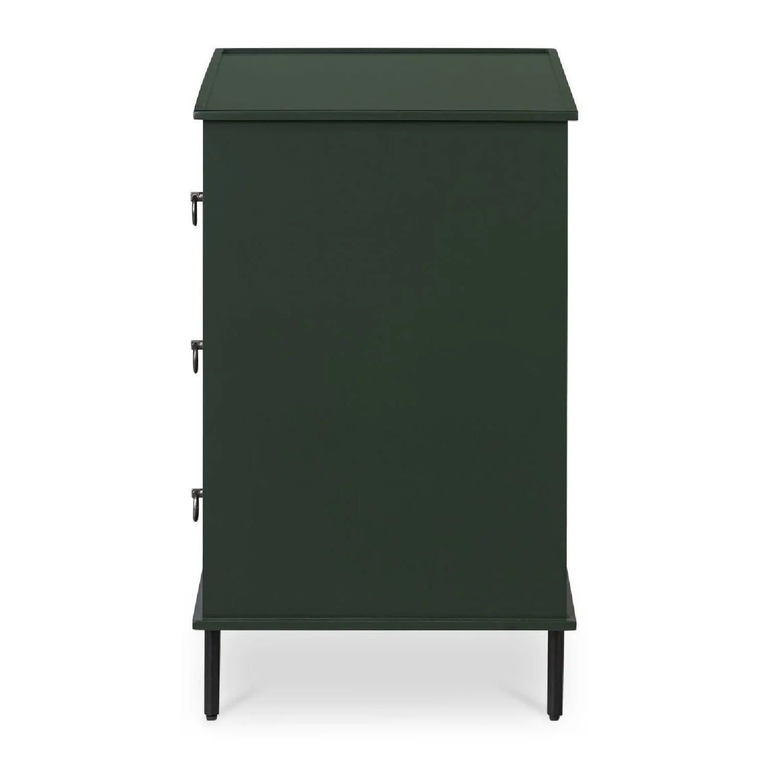 Luxury Modern Reagan 3-Drawer Nightstand European Style for Villa