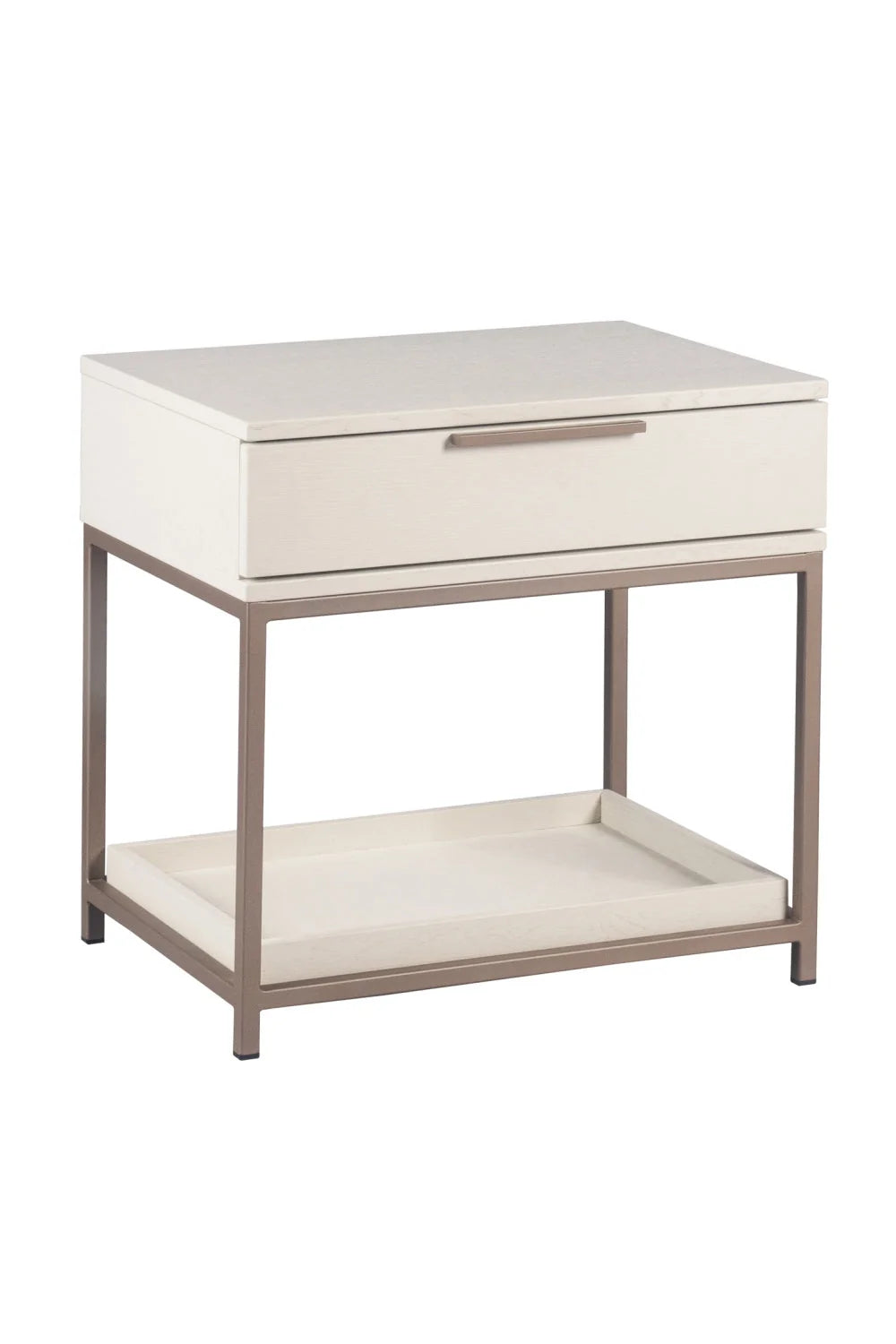 Luxury Modern Rebel 1-Drawer Nightstand European Style for Villa