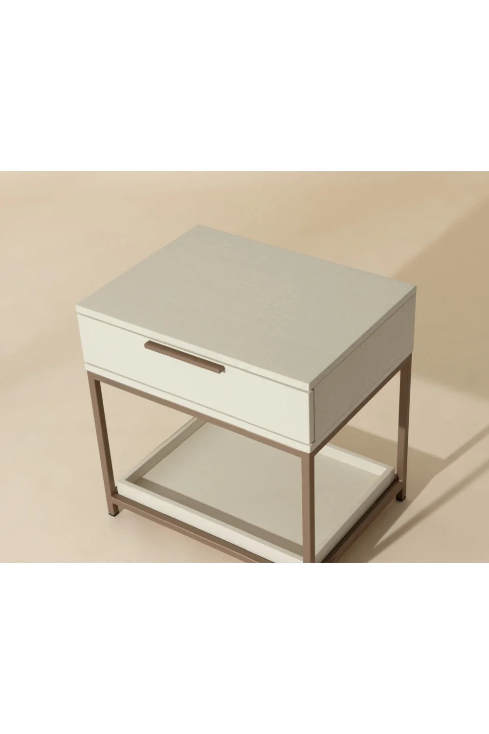 Luxury Modern Rebel 1-Drawer Nightstand European Style for Villa
