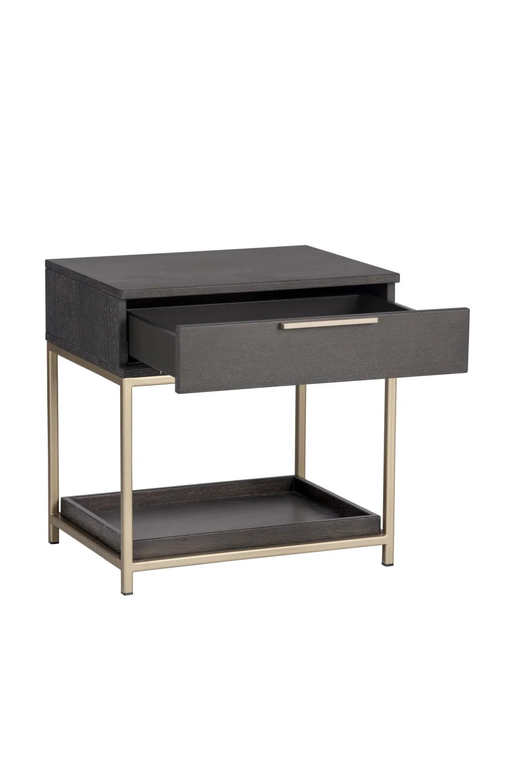 Luxury Modern Rebel 1-Drawer Nightstand European Style for Villa
