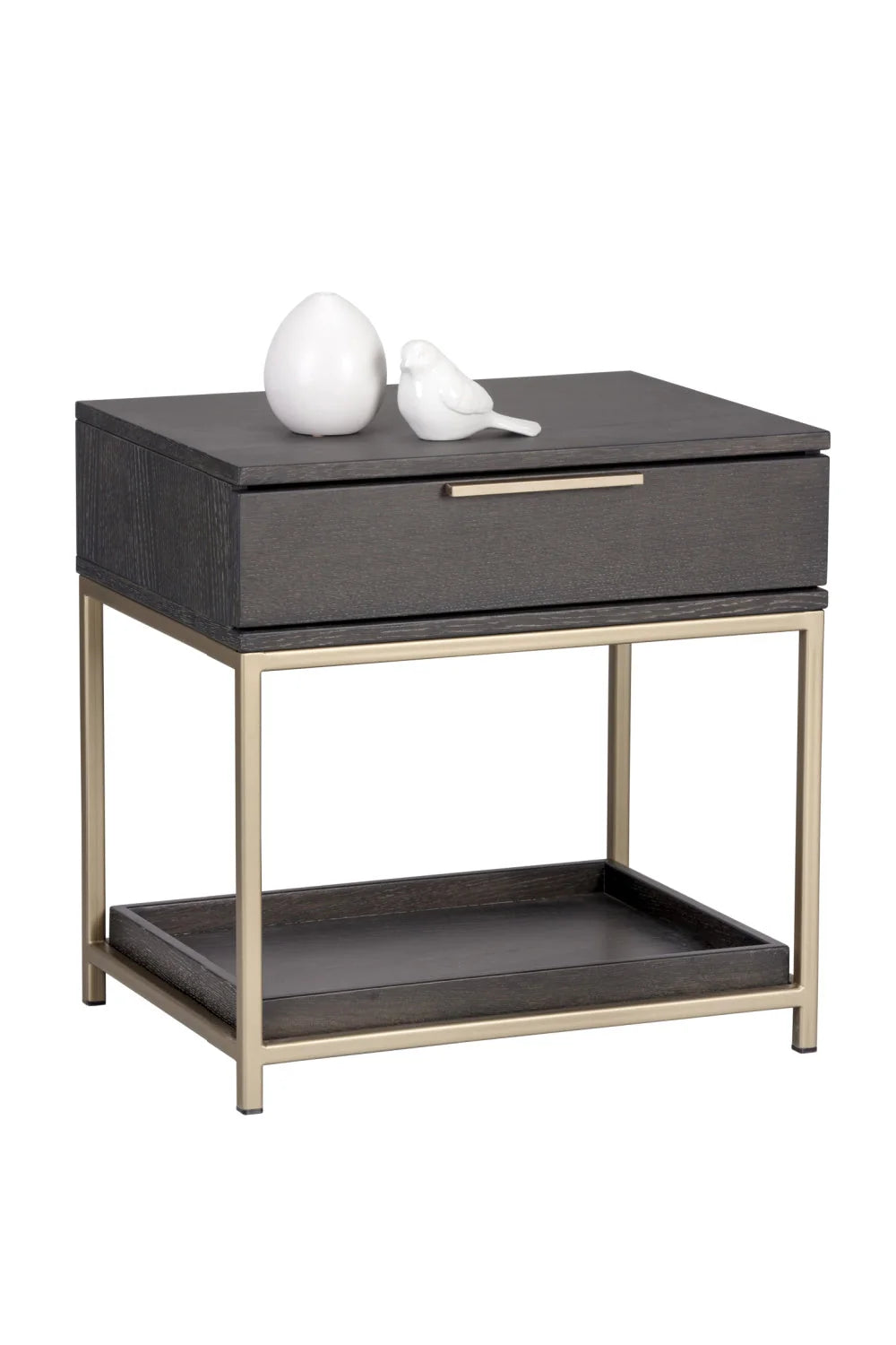 Luxury Modern Rebel 1-Drawer Nightstand European Style for Villa