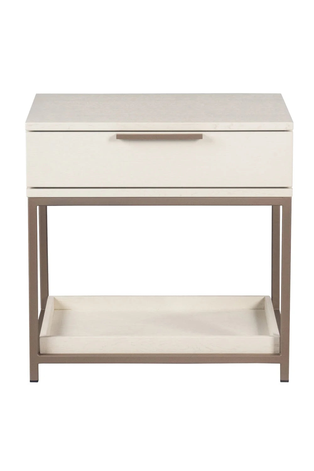 Luxury Modern Rebel 1-Drawer Nightstand European Style for Villa