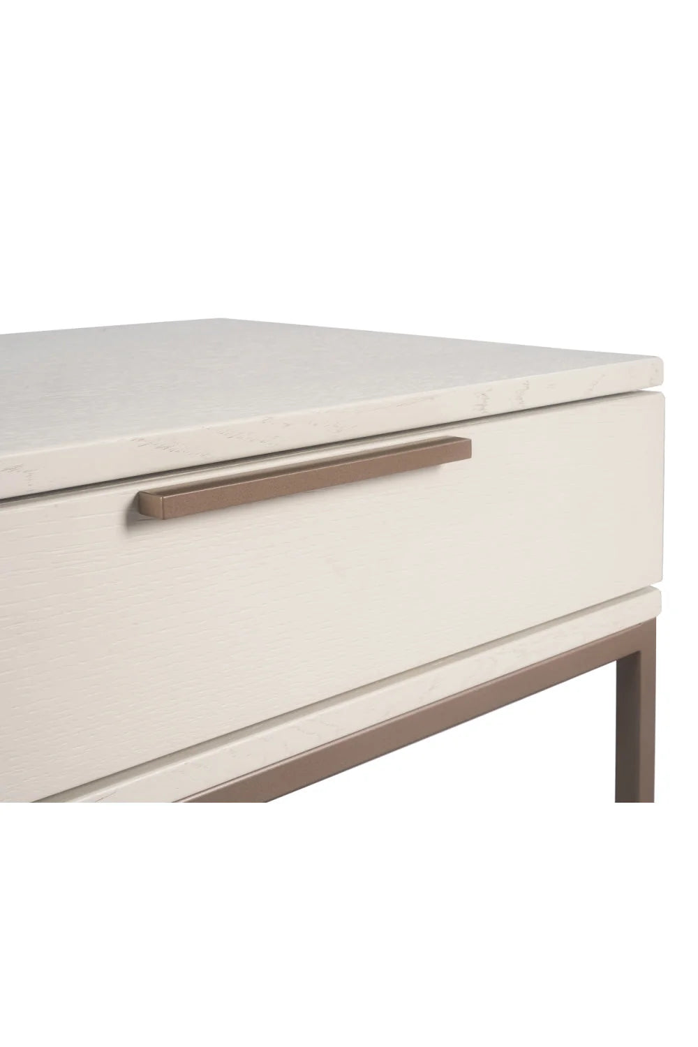 Luxury Modern Rebel 1-Drawer Nightstand European Style for Villa