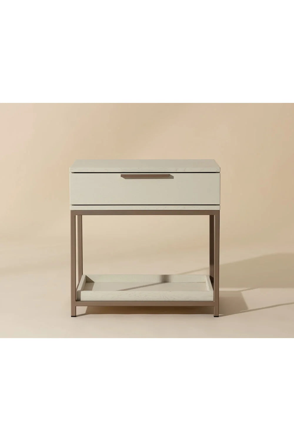 Luxury Modern Rebel 1-Drawer Nightstand European Style for Villa