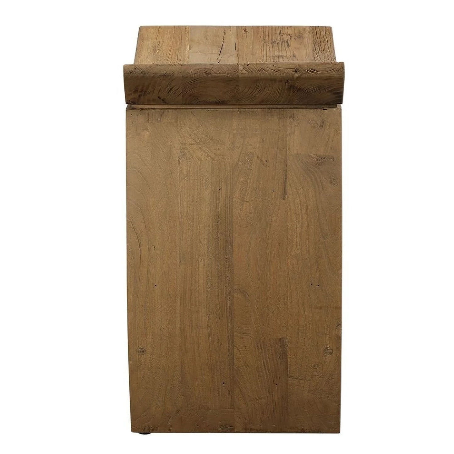 Luxury Modern Reclaimed Elm Wood Counter Stool European Style for Villa