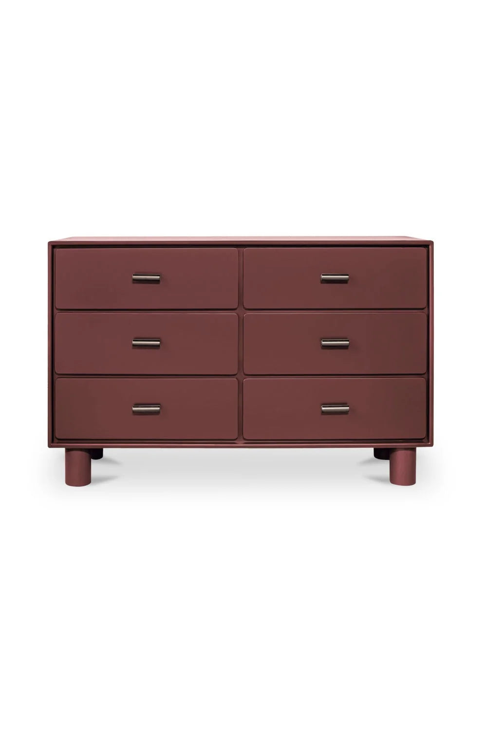 Luxury Modern Red Wooden Dresser European Style for Villa