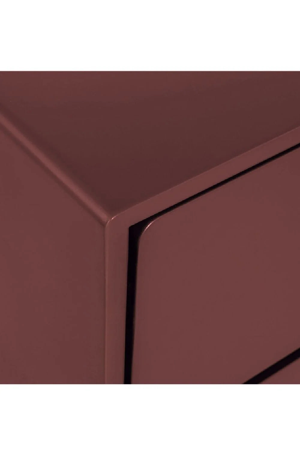 Luxury Modern Red Wooden Dresser European Style for Villa