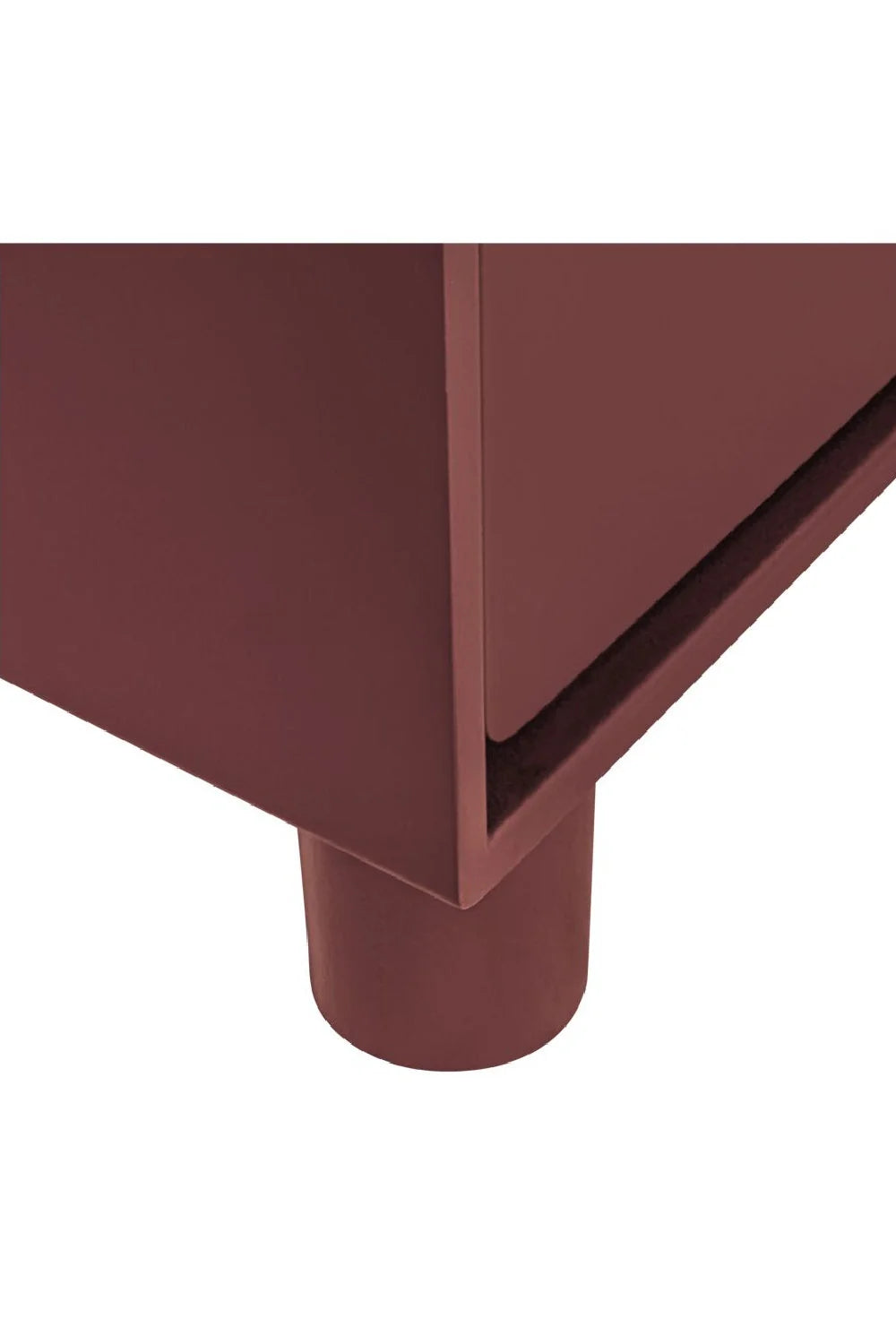 Luxury Modern Red Wooden Dresser European Style for Villa