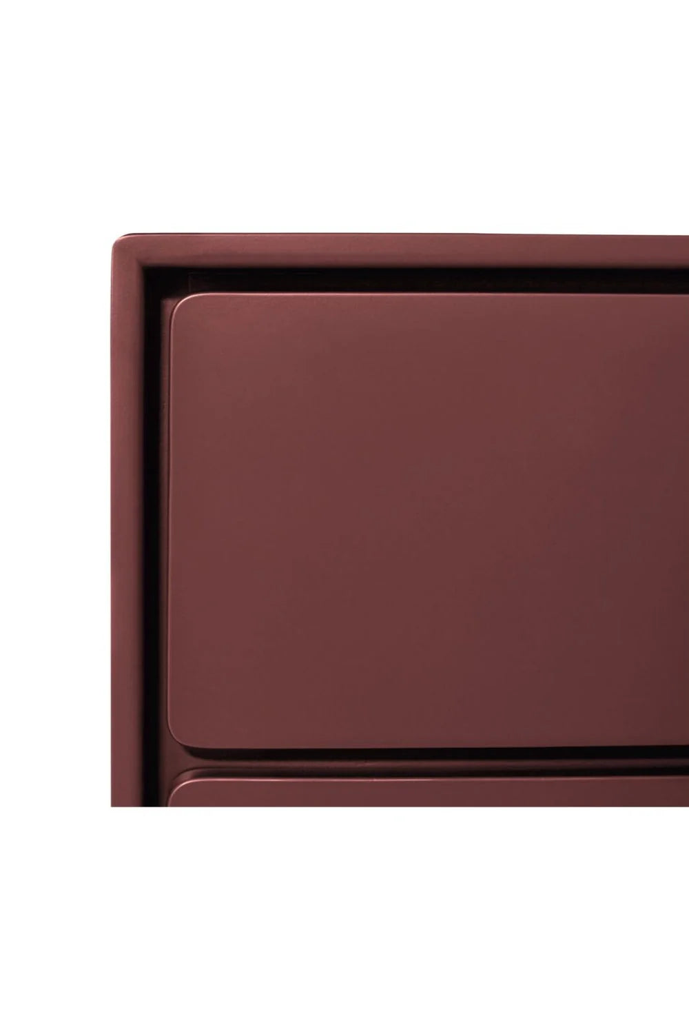 Luxury Modern Red Wooden Dresser European Style for Villa