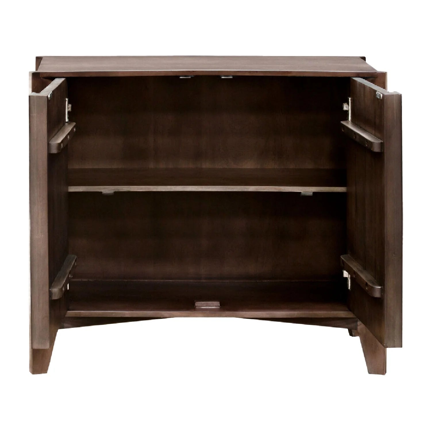 Luxury Modern Reeded Mango Wood Cabinet European Style for Villa