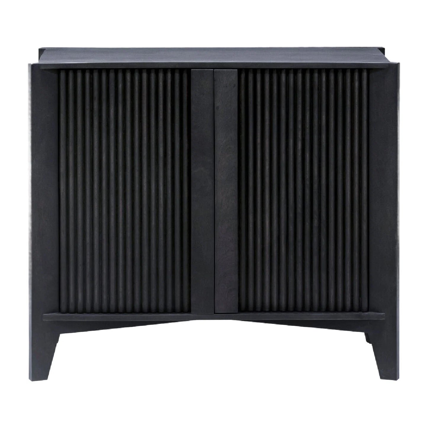 Luxury Modern Reeded Mango Wood Cabinet European Style for Villa