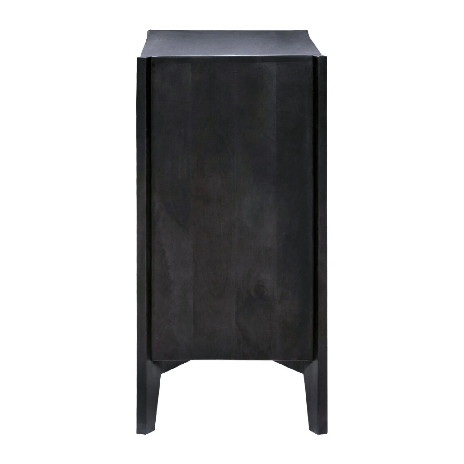 Luxury Modern Reeded Mango Wood Cabinet European Style for Villa