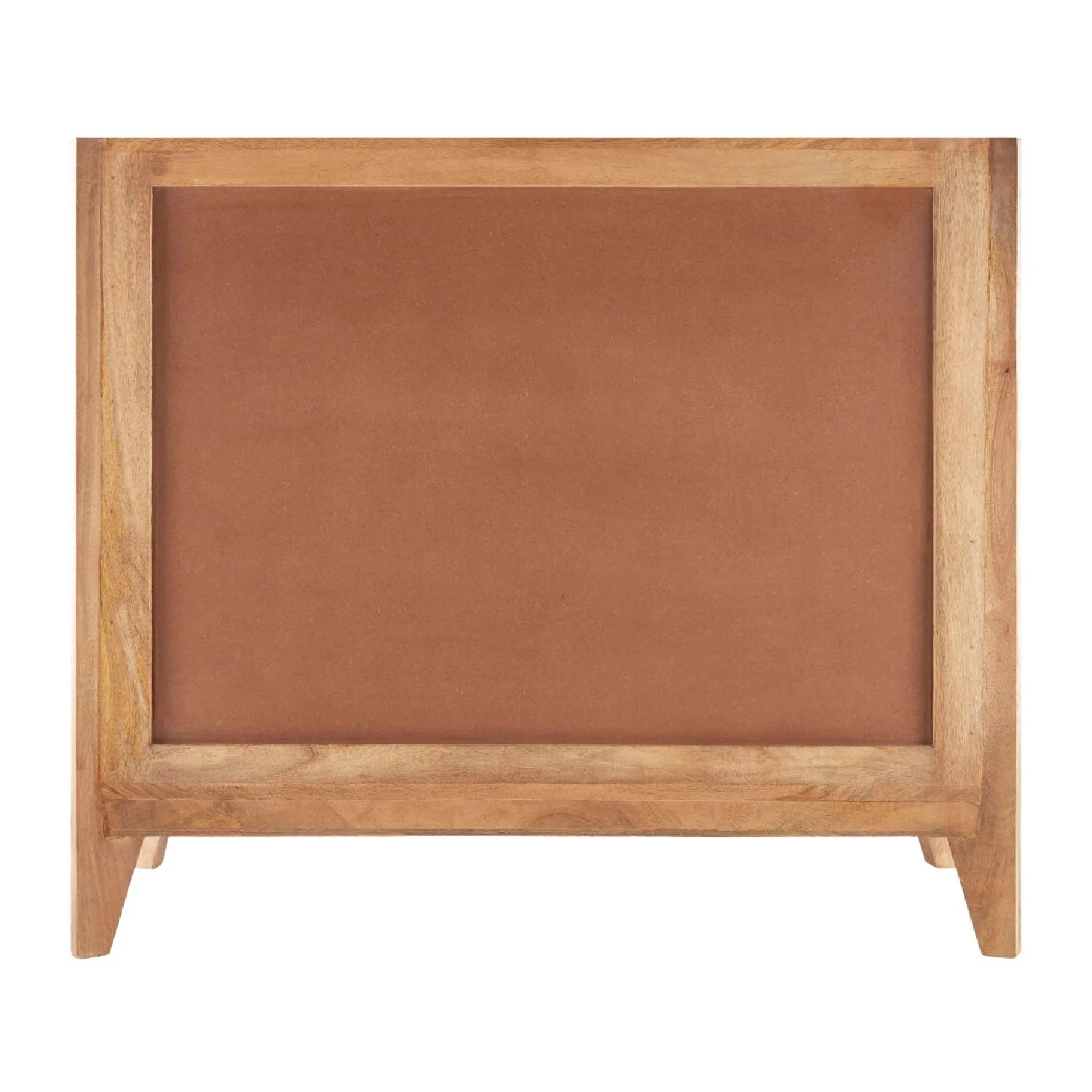 Luxury Modern Reeded Mango Wood Cabinet European Style for Villa