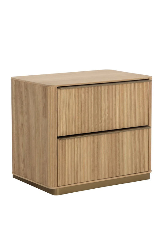 Luxury Modern Reeded Nightstand European Style for Villa