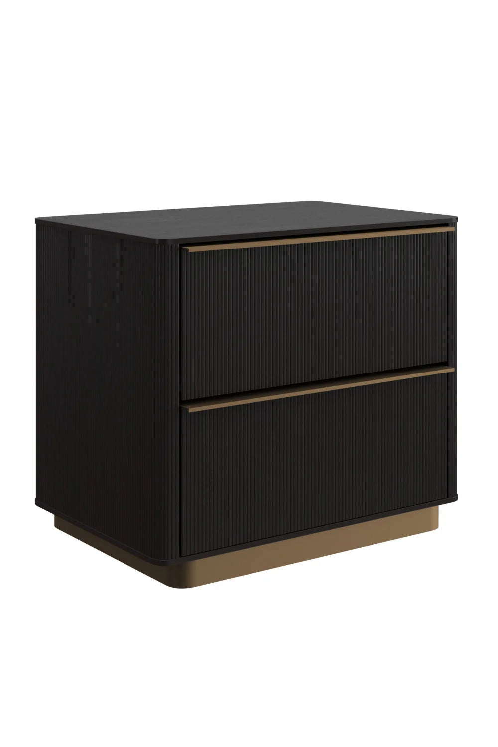 Luxury Modern Reeded Nightstand European Style for Villa