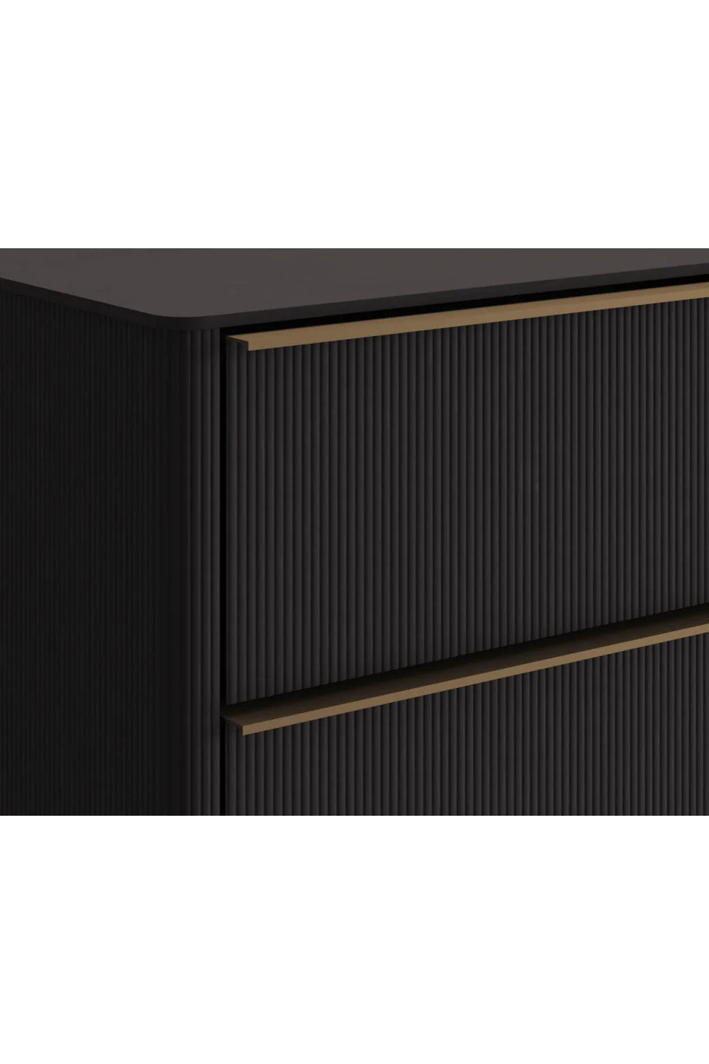 Luxury Modern Reeded Nightstand European Style for Villa
