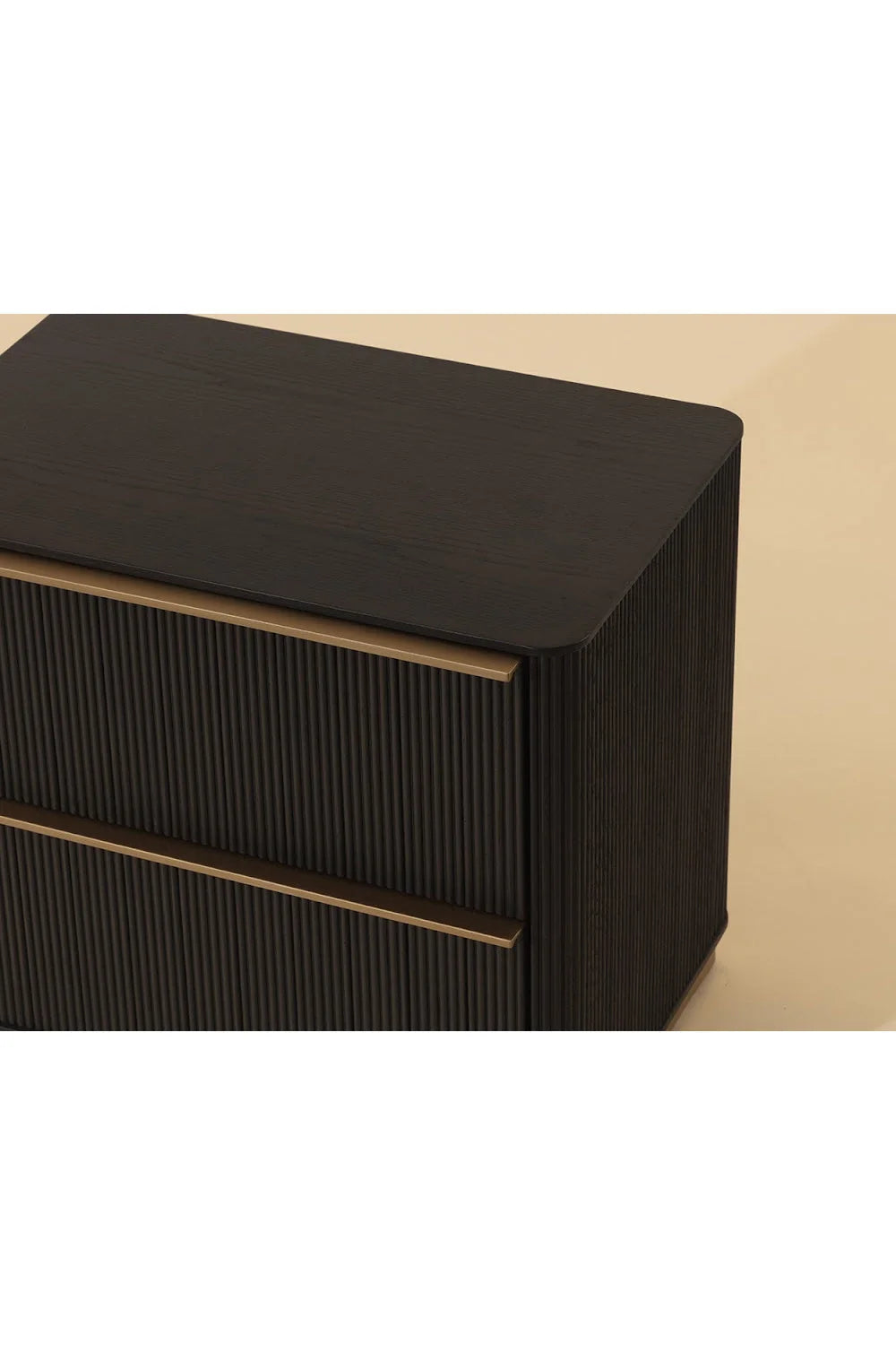 Luxury Modern Reeded Nightstand European Style for Villa
