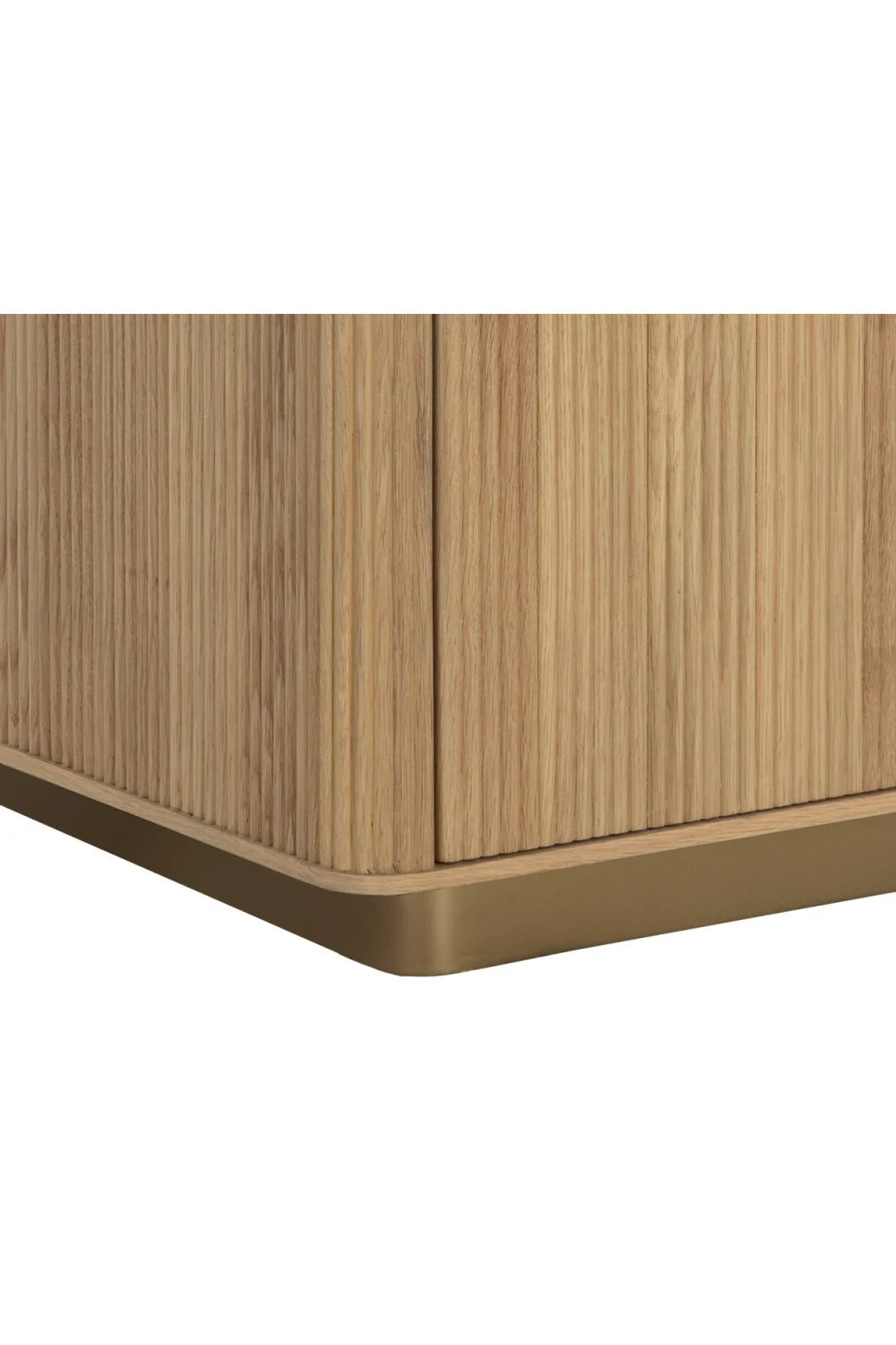 Luxury Modern Reeded Nightstand European Style for Villa