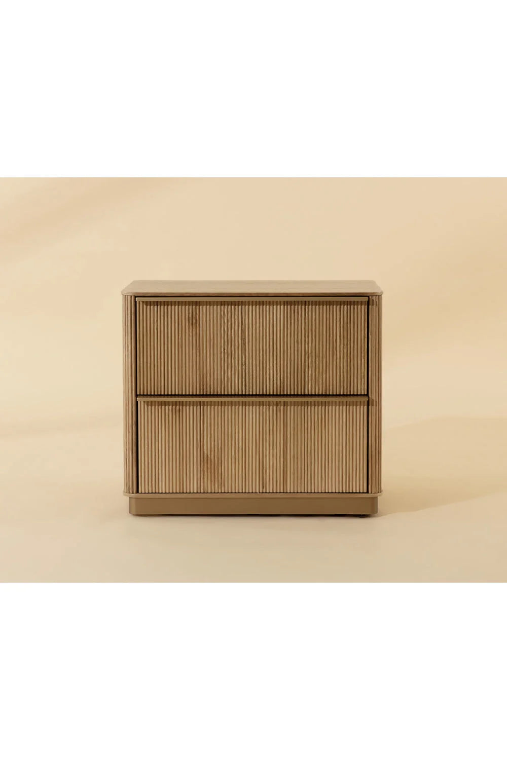 Luxury Modern Reeded Nightstand European Style for Villa