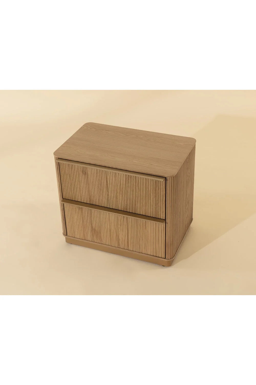 Luxury Modern Reeded Nightstand European Style for Villa