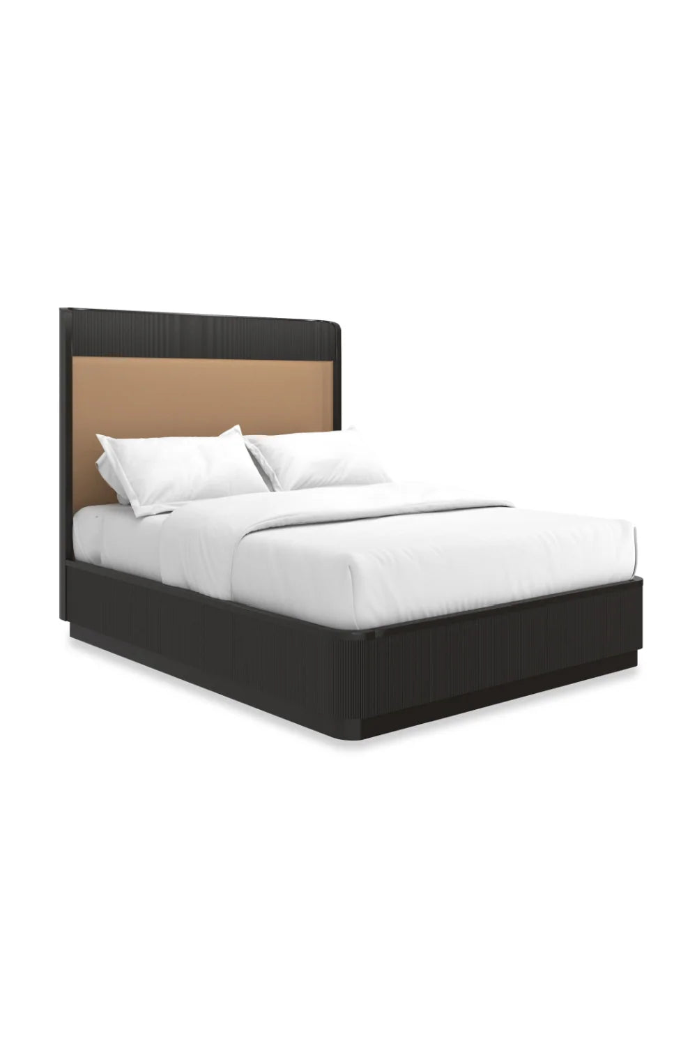 Luxury Modern Reeded Queen Bed European Style for Villa