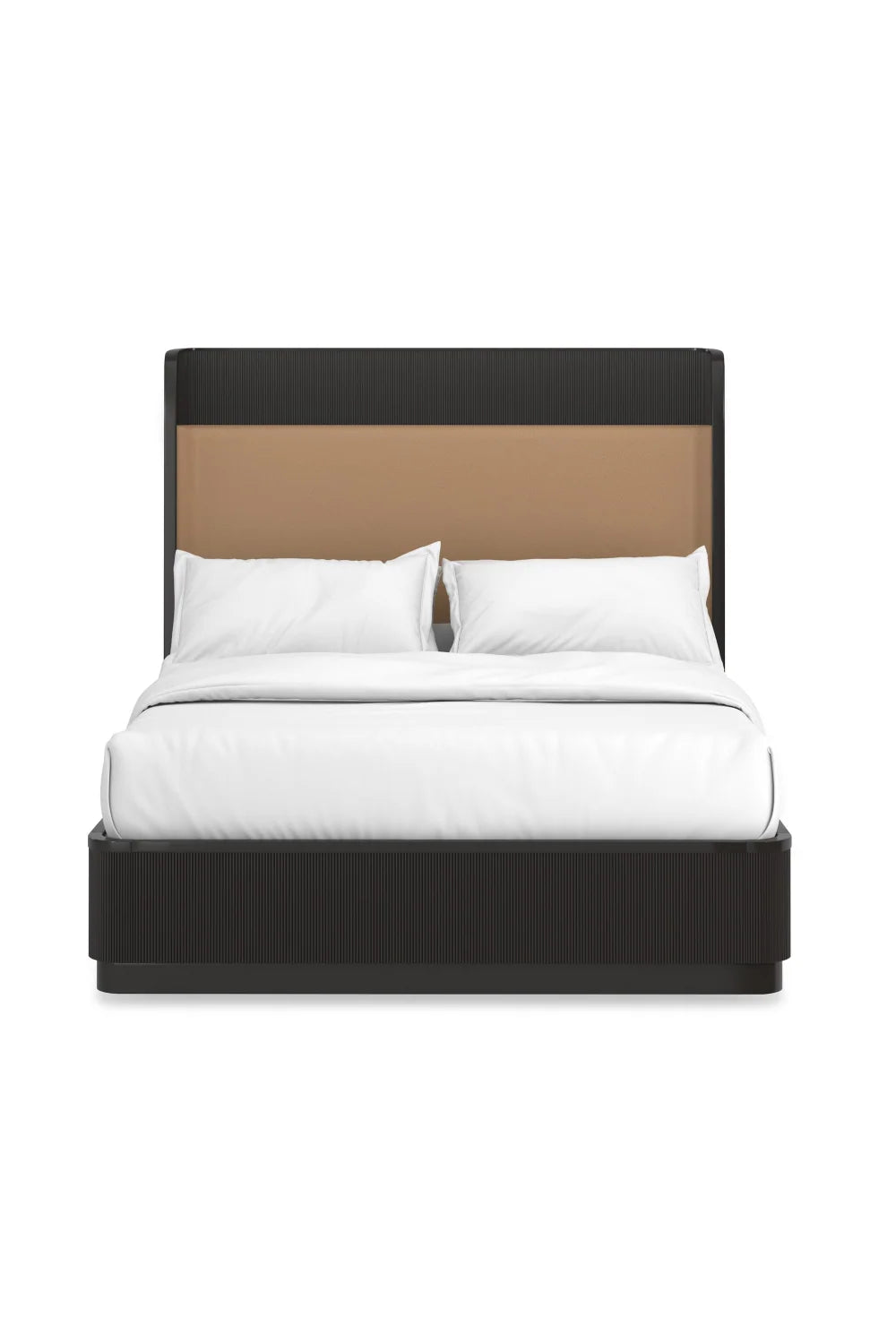 Luxury Modern Reeded Queen Bed European Style for Villa