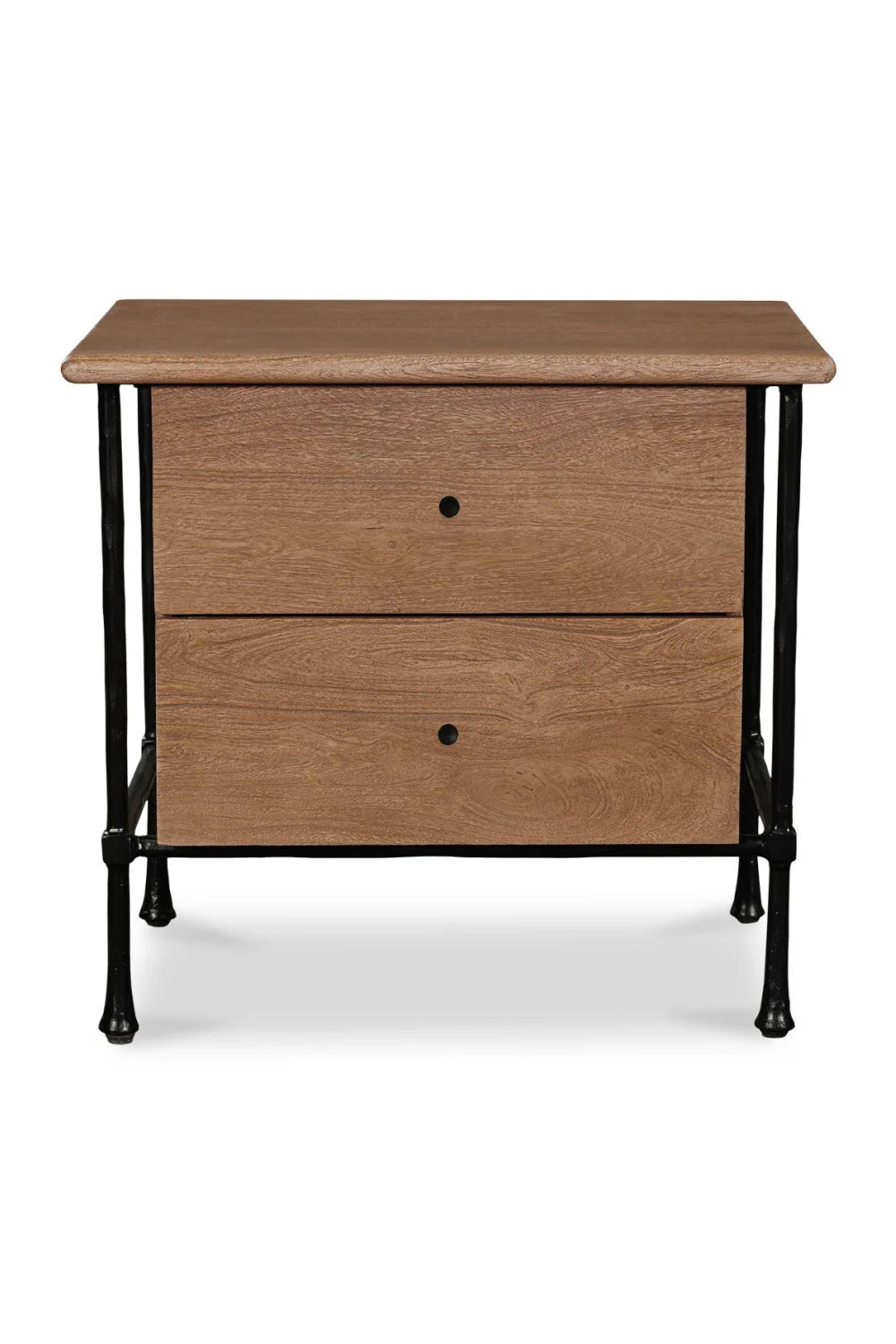 Luxury Modern Rene Acacia Nightstand European Style for Villa