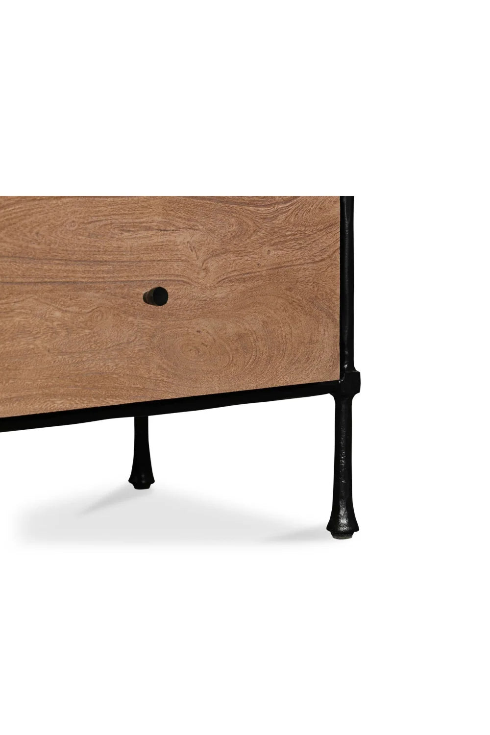 Luxury Modern Rene Acacia Nightstand European Style for Villa