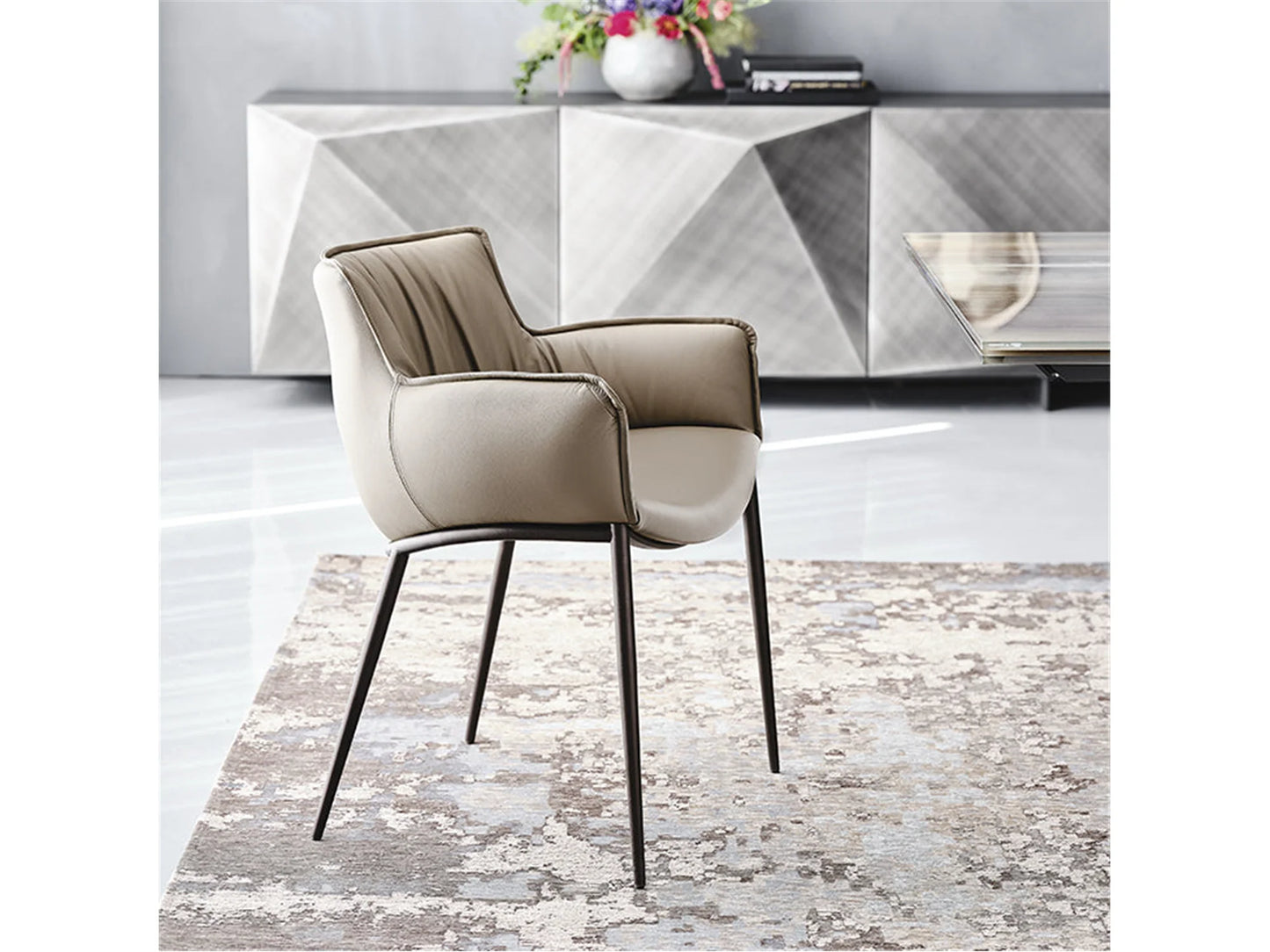 Luxury Modern Rhonda Dining Chair European Style for Villa