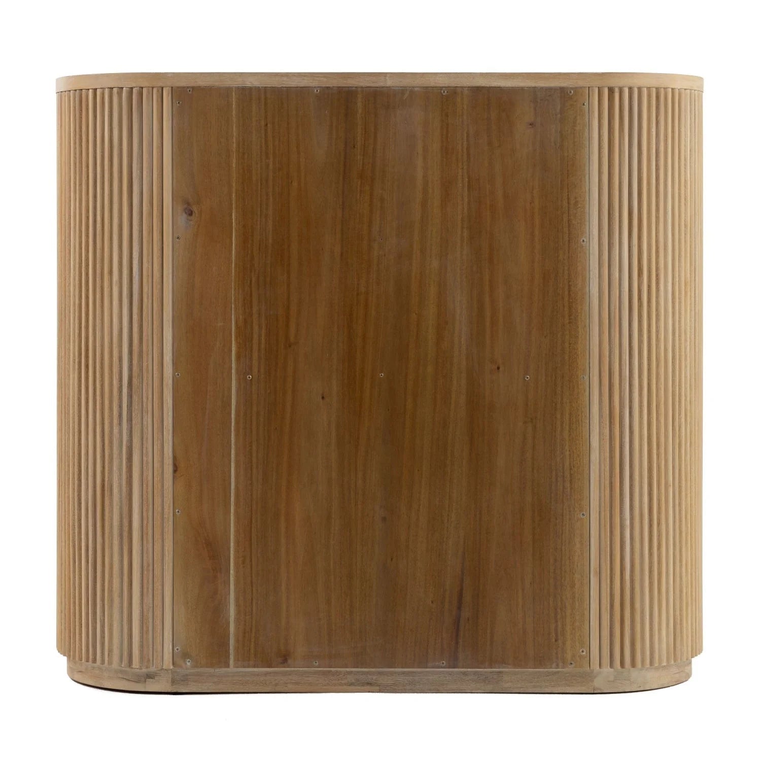 Luxury Modern Ribbed Acacia 4-Drawer Chest European Style for Villa