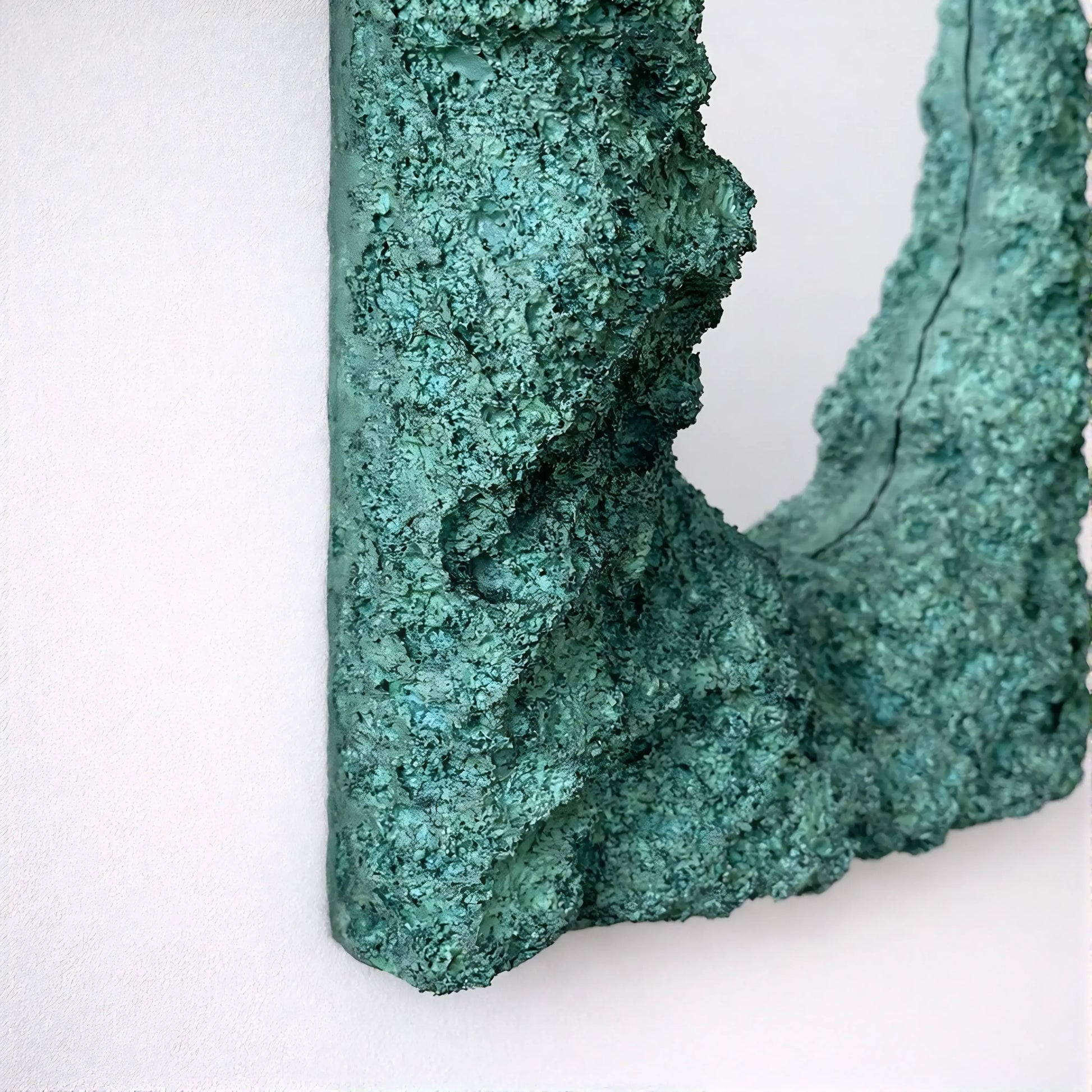 Luxury Modern Rift Opening Jade Fissure Green Mirror European Style for Villa
