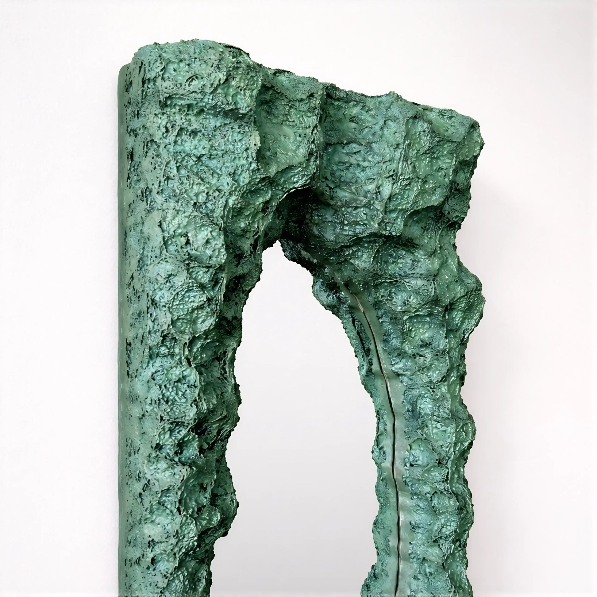 Luxury Modern Rift Opening Jade Fissure Green Mirror European Style for Villa