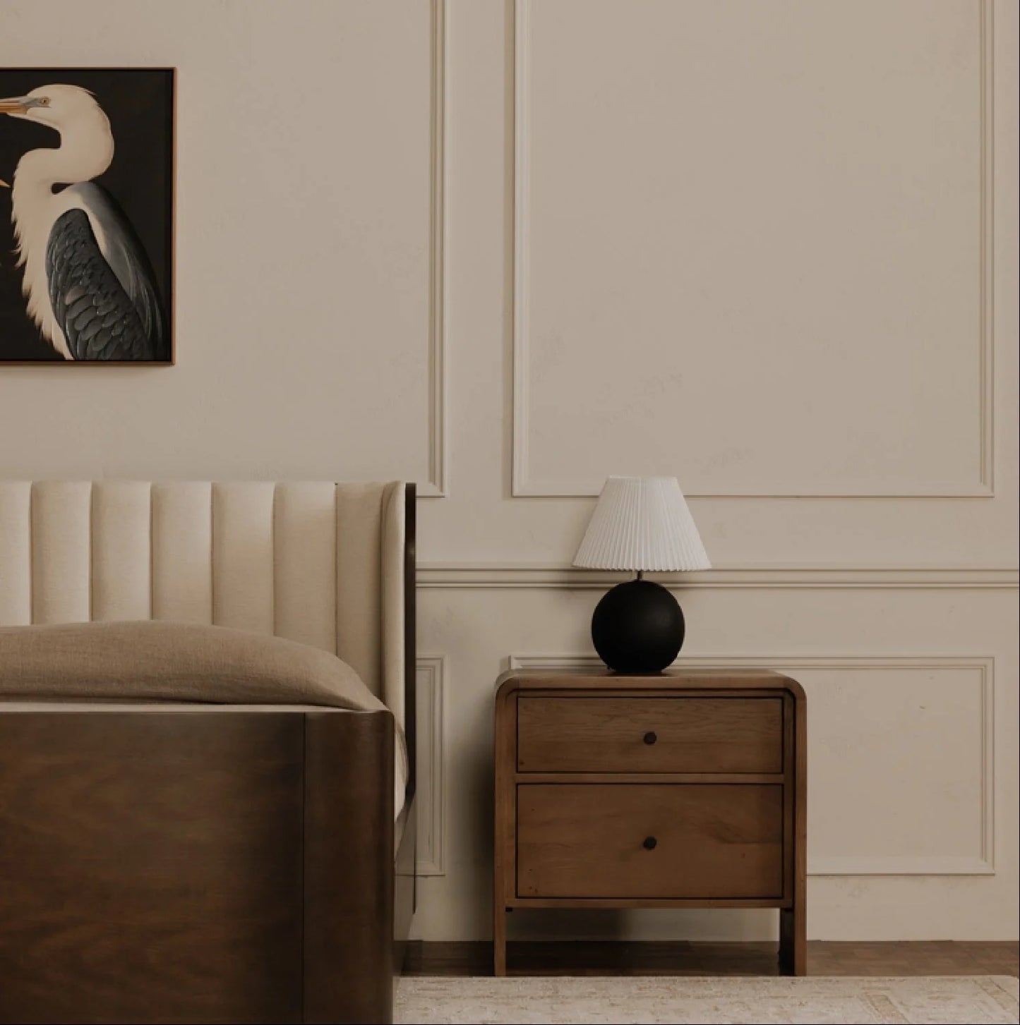 Luxury Modern Riley Nightstand European Style for Villa