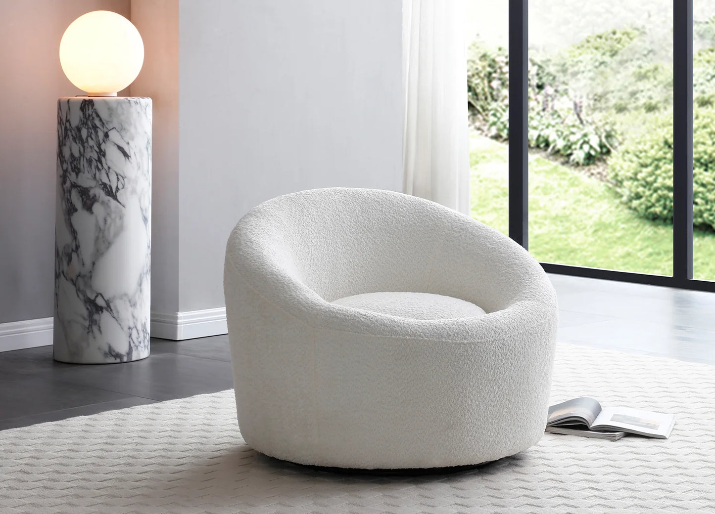 Luxury Modern Ring Accent Chair European Style for Villa
