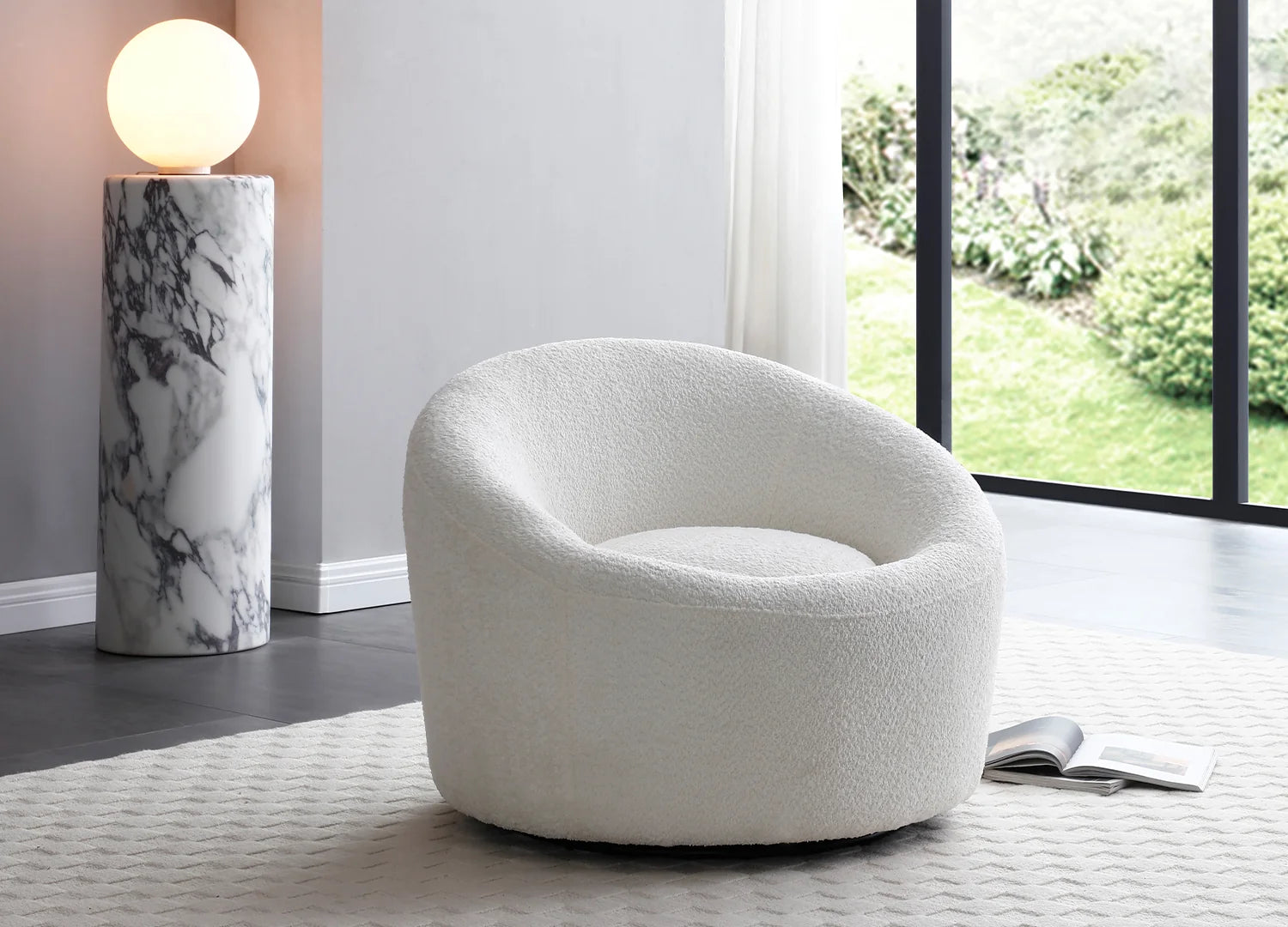 Luxury Modern Ring Accent Chair European Style for Villa