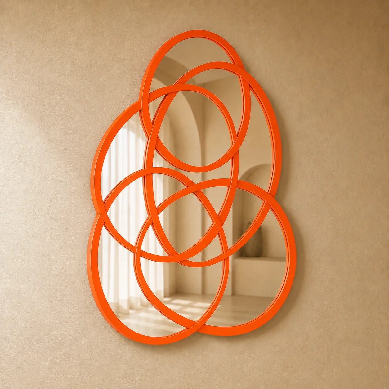 Luxury Modern Rings of Infinity Mirror European Style for Villa