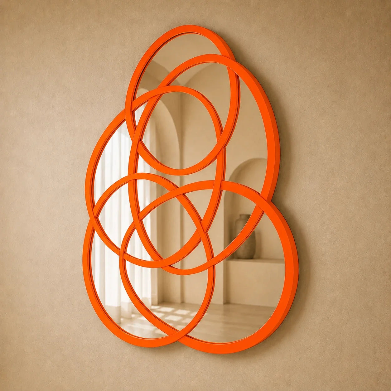 Luxury Modern Rings of Infinity Mirror European Style for Villa