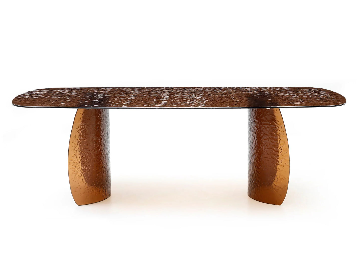 Luxury Modern Riviera Glass Dining Table European Style for Villa