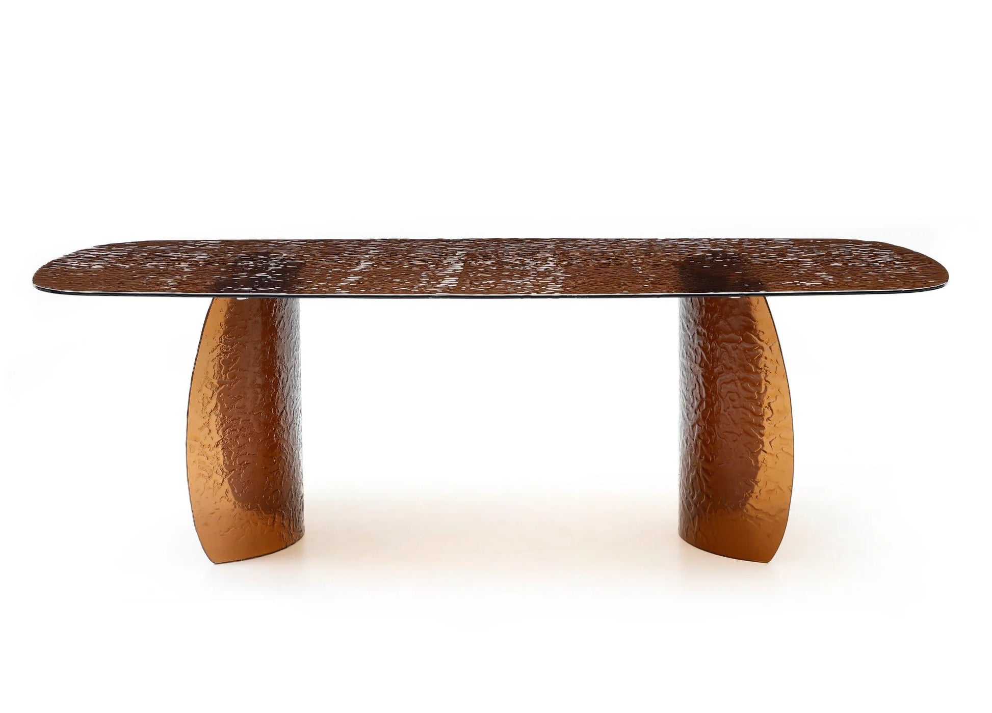 Luxury Modern Riviera Glass Dining Table European Style for Villa