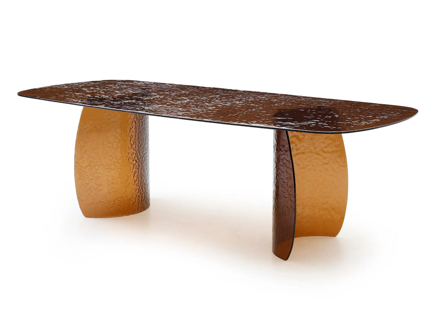 Luxury Modern Riviera Glass Dining Table European Style for Villa