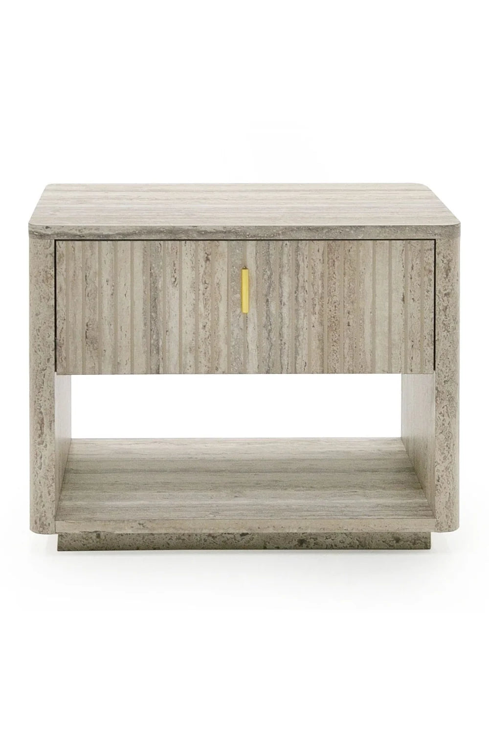Luxury Modern Roma Travertine Nightstand European Style for Villa